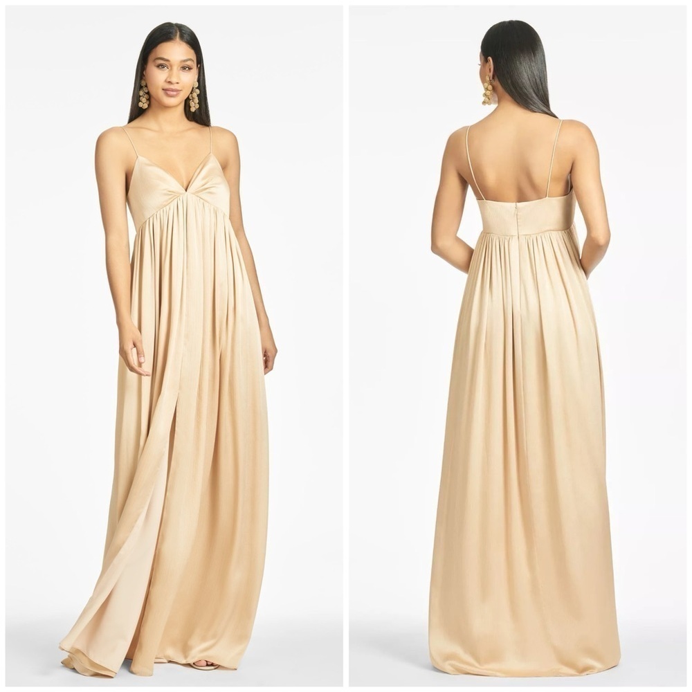 SACHIN + BABI Jessica Gown In Champagne